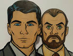 Sterling Archer and Dr Krieger