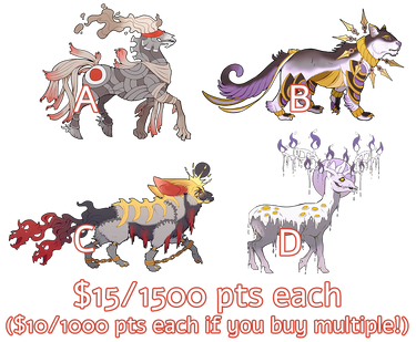 [FLATSALE]$15/1500pt Seasonal Adopts #1 [CLOSED]