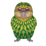 [F2U] lo-fi kakapo low-poly