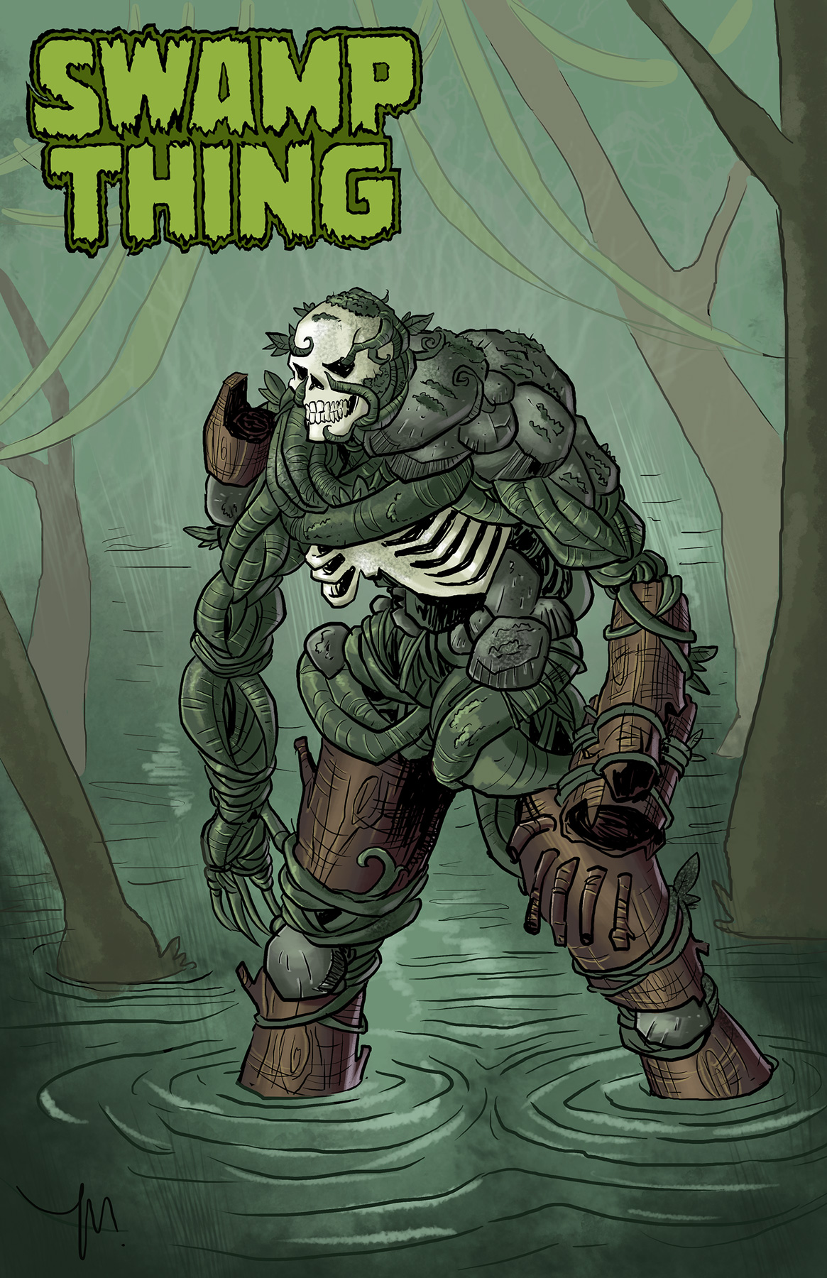Swamp Thing Redesign by jessemunoz