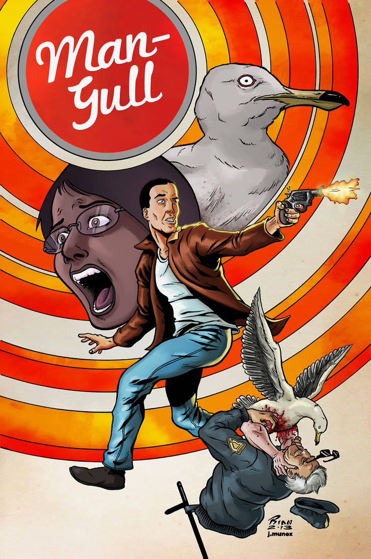 Man-Gull Issue 2 Cover by jessemunoz
