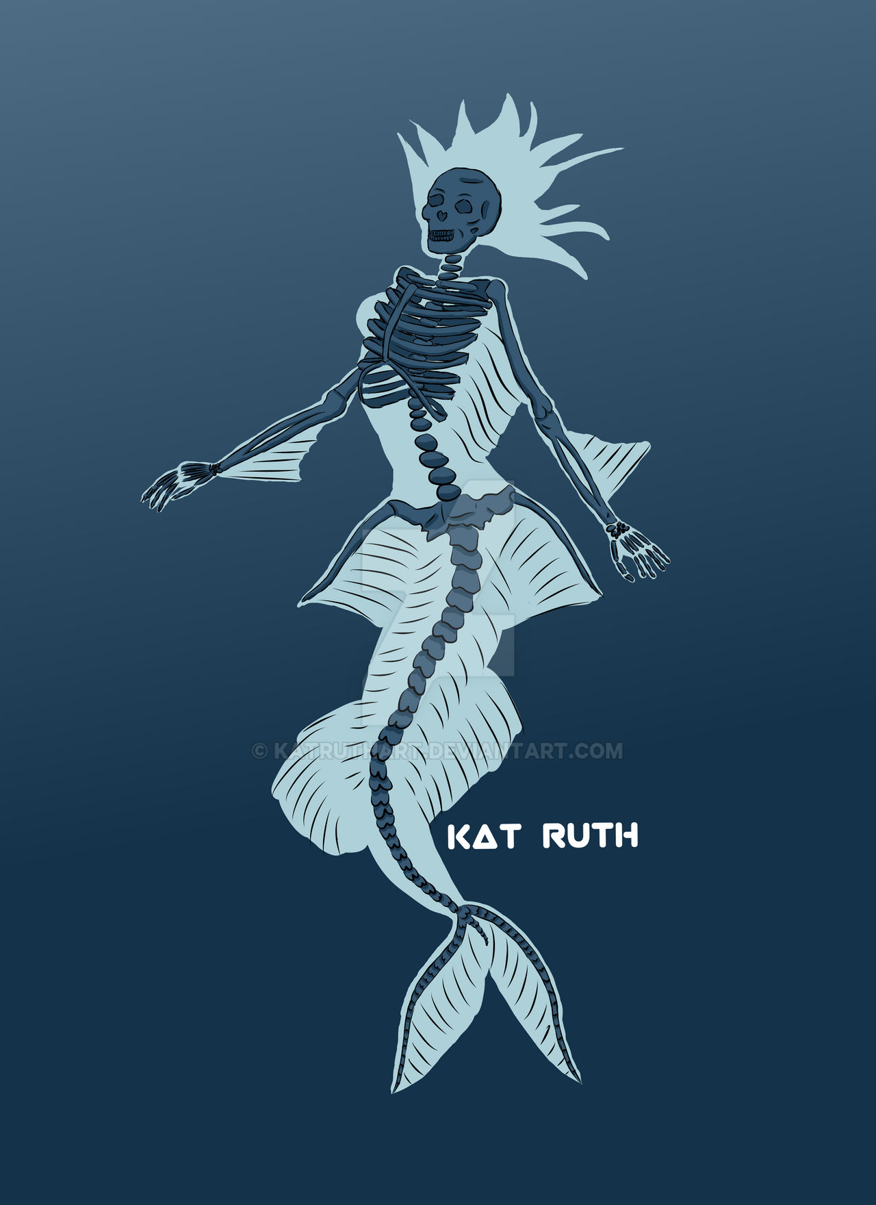 Deviantart Ghost Merman Ghost Mermaid by KatRuthArt on DeviantArt