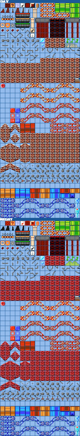 SMM SMB1 Volcano Tileset by sheepman5003 on DeviantArt