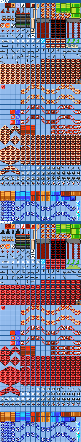SMM SMB1 Volcano Tileset by sheepman5003 on DeviantArt