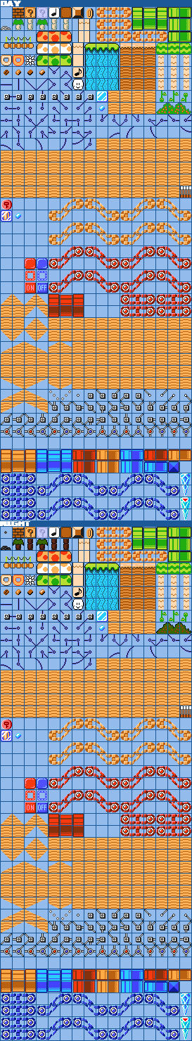 SMM SMB1 Reupdated Beach Tileset by sheepman5003 on DeviantArt