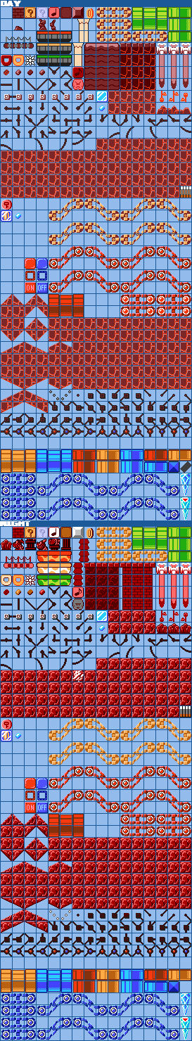 SMM SMB1 Reupdated Volcano UG Tileset by sheepman5003 on DeviantArt