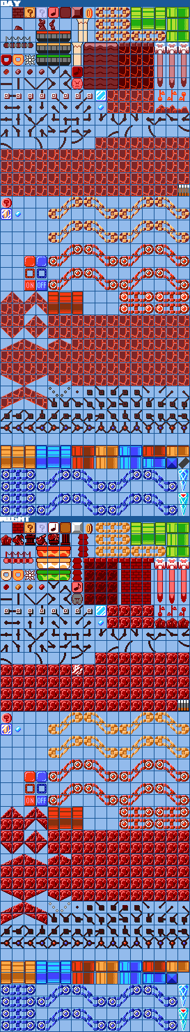 SMM SMB1 Reupdated Volcano UG Tileset by sheepman5003 on DeviantArt