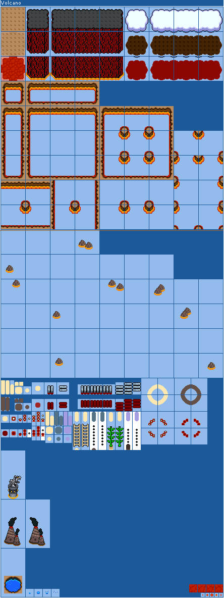 SMM Actual Volcano WorldMaker Tileset (WIP) by sheepman5003 on DeviantArt