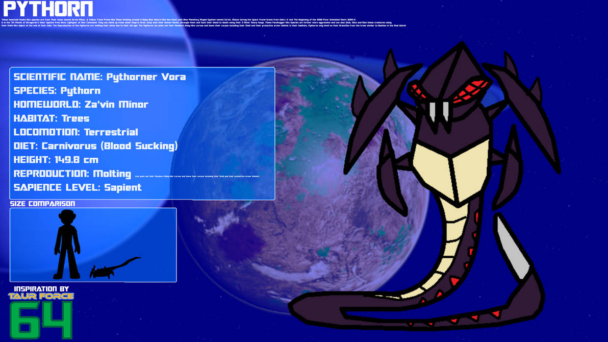 Alien Species Info - Pythorn by sheepman5003 on DeviantArt