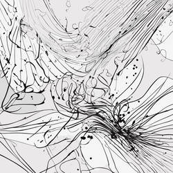 Abstract Black: Elegance in Minimalistic Intricacy