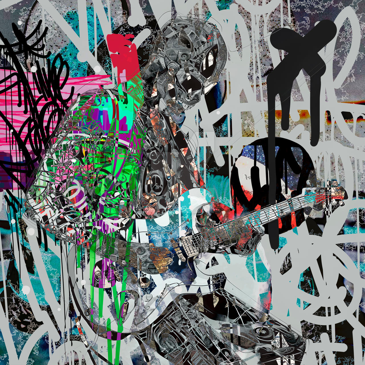 Cyberpunk Rock Graffiti by blackink-design on DeviantArt