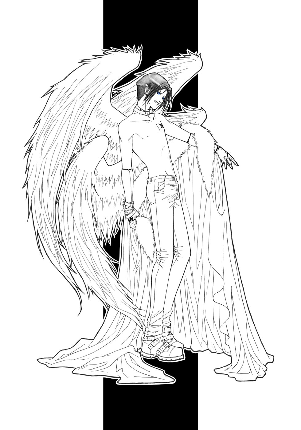 Angel of Destruction - lineart