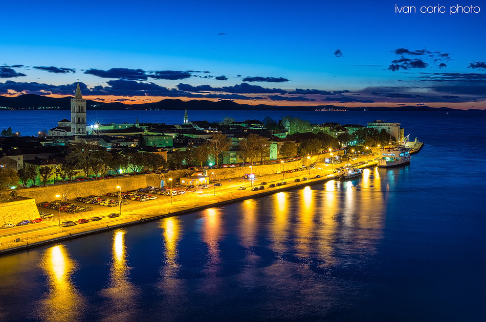 Zadar at dusk