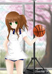 Lollita with basketball by chalollita