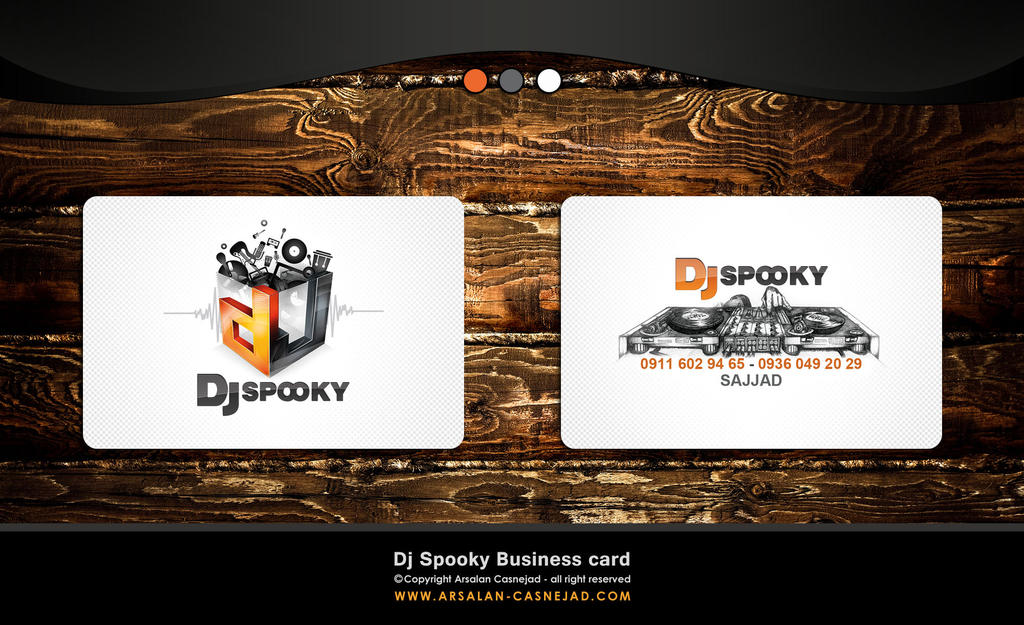 Dj spooky business card