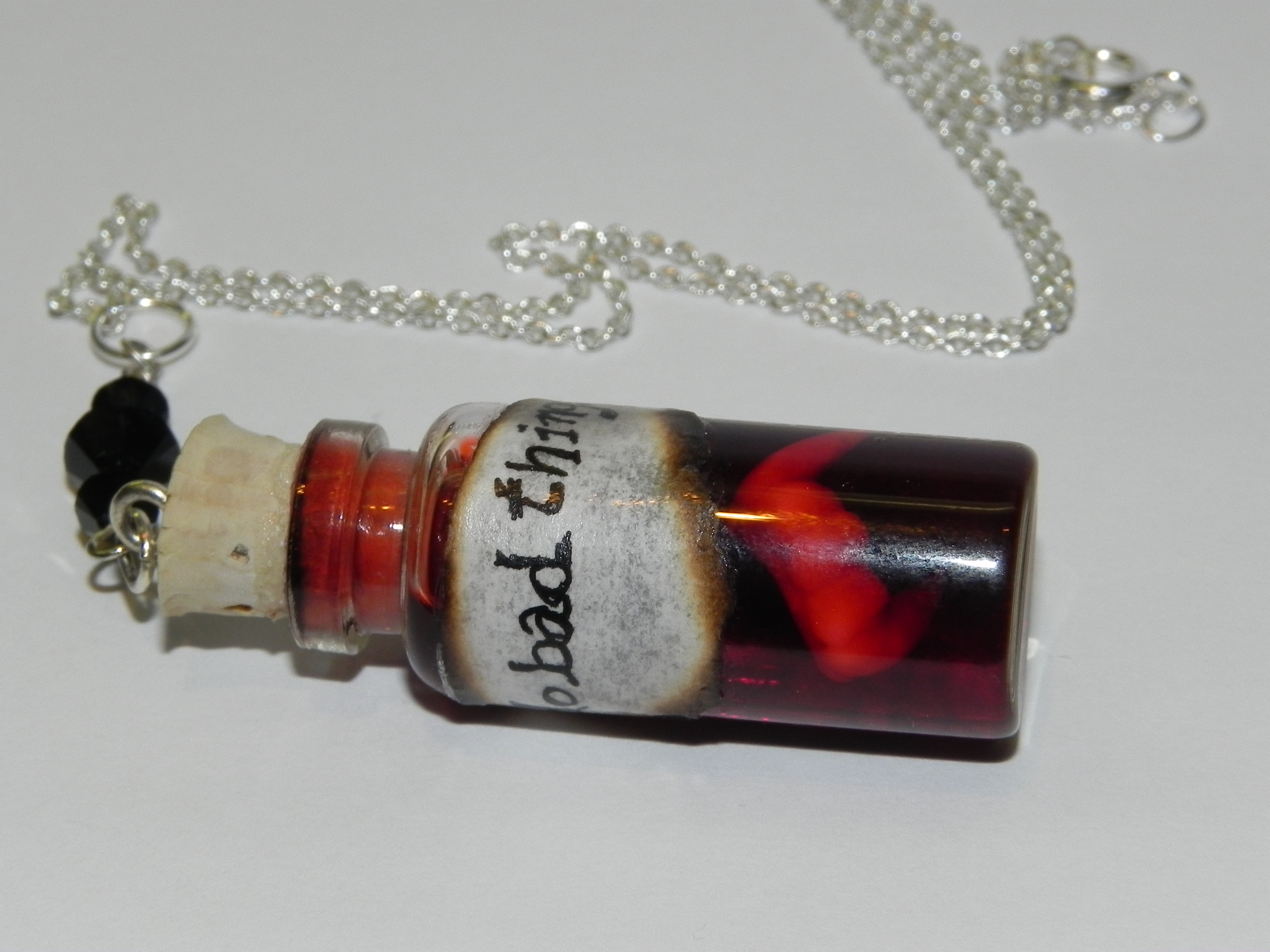 True Blood Inspired Vampire Fangs in a Bottle Neck