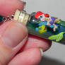 Ariel and Flounder Little Mermaid Necklace