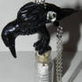 The Raven Bottle Necklace Inspirational Piece From