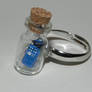 Dr.Who Tardis Ring, Miniature Tardis Bottle Ring,