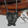 Pair of Manatees Holding Flippers Necklace