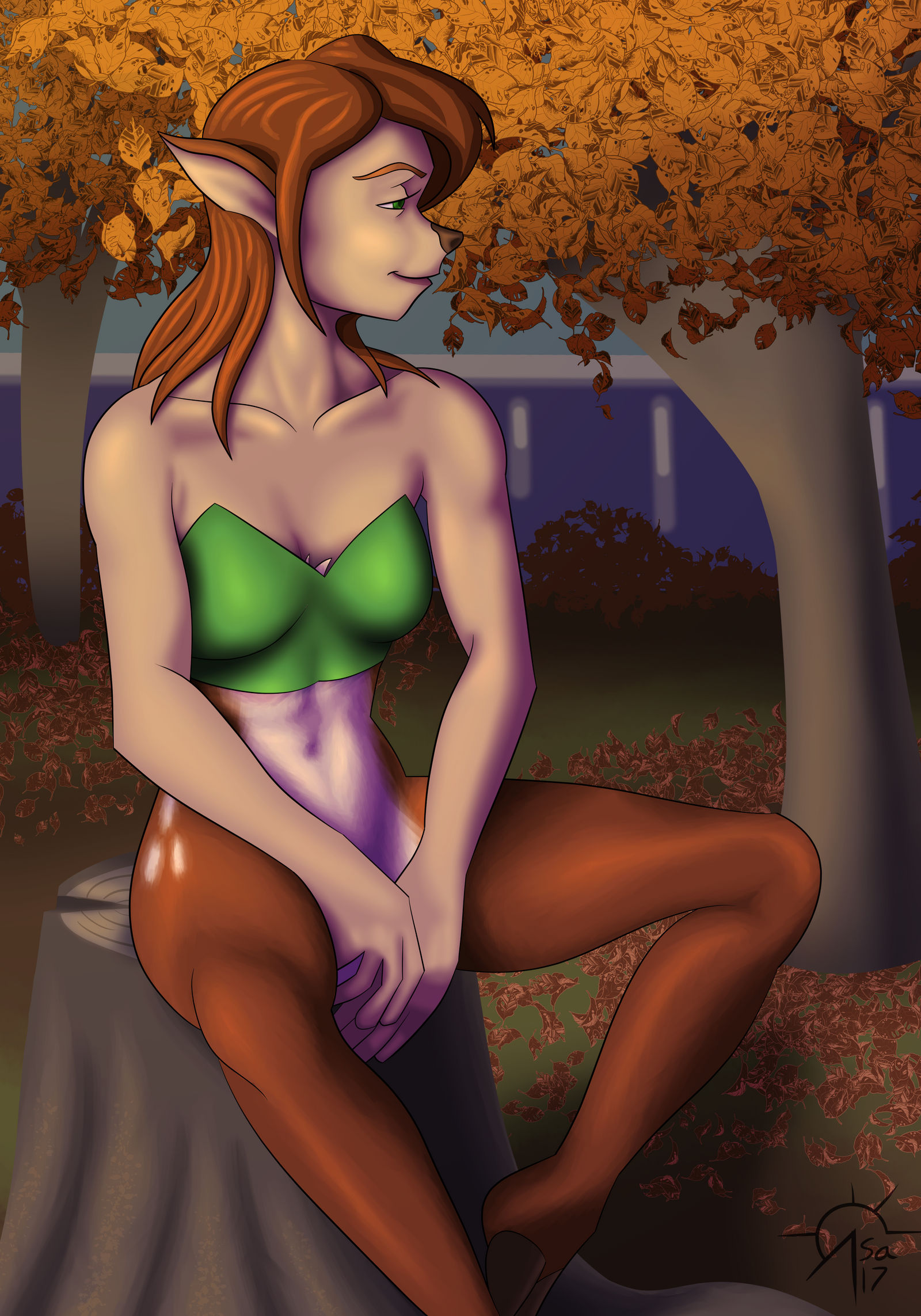 Elora in Autumn (Clothed)