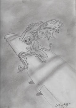 Grimlin on Plane Wing
