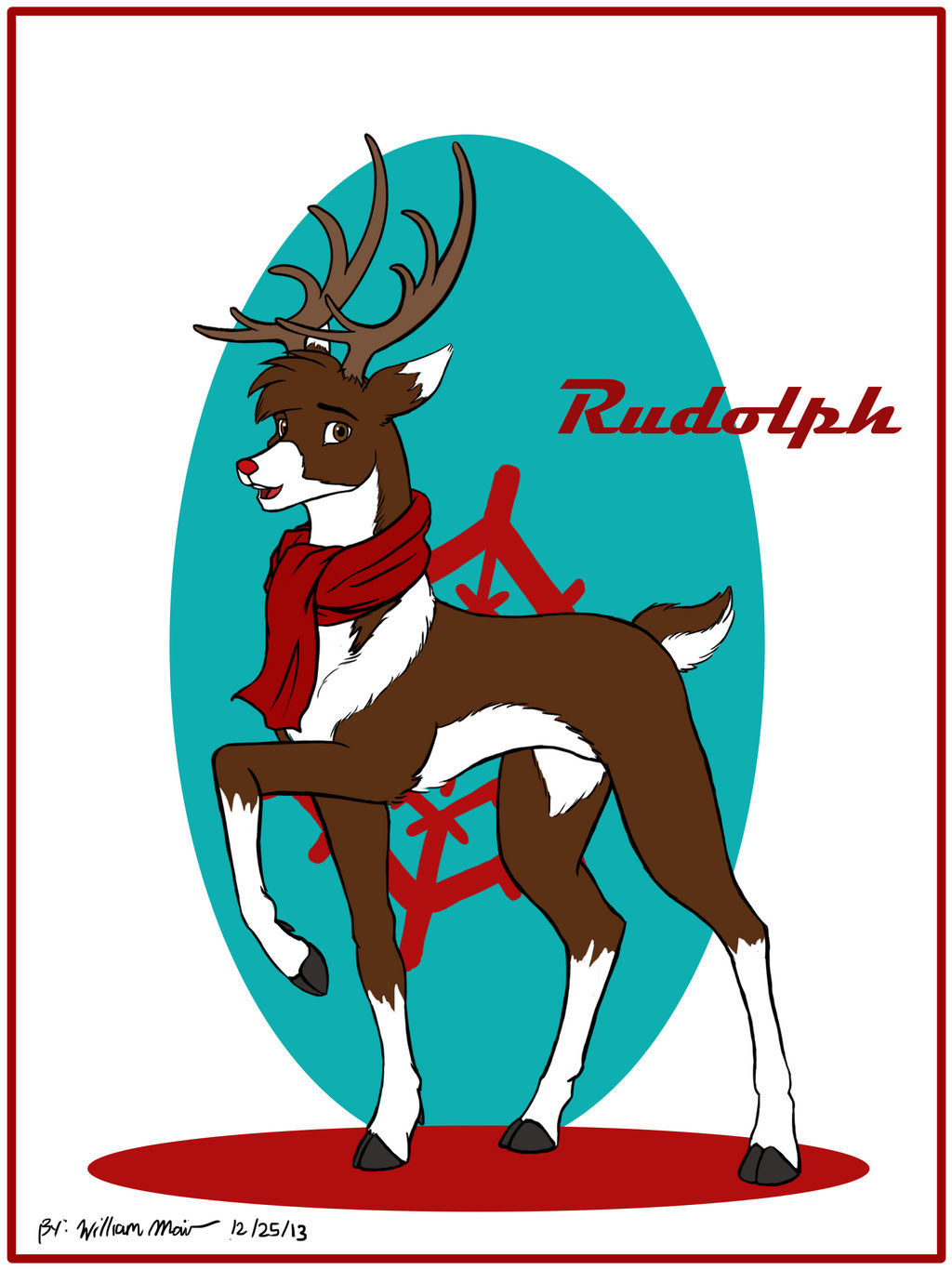 Rudolph, the red nose reindeer by WMDiscovery93 on DeviantArt