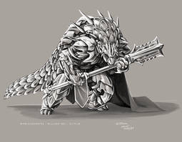 'Stream Drawing - Pangolin Paladin'