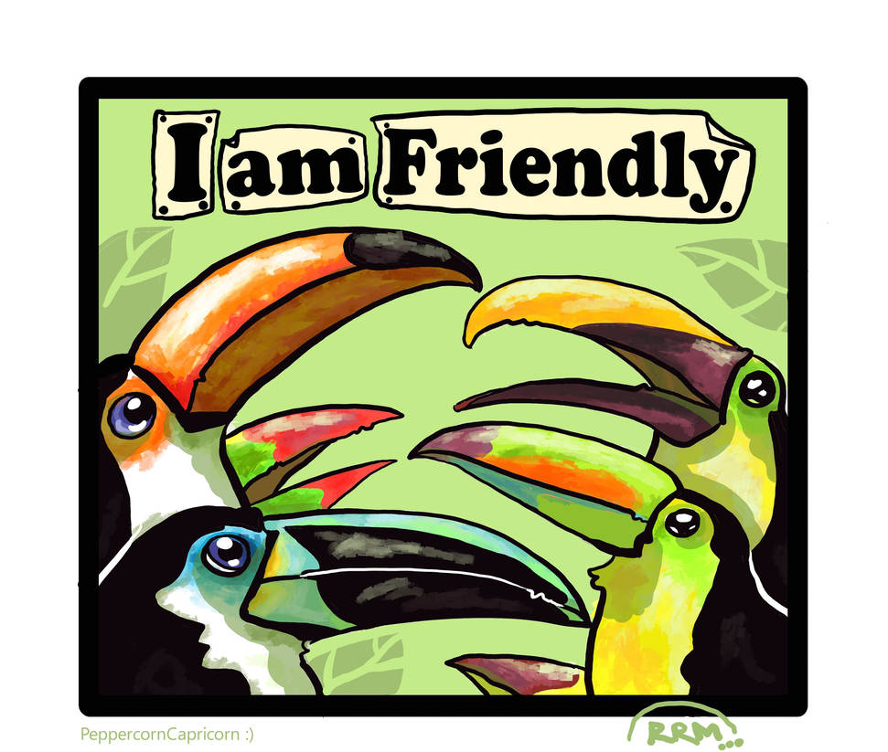 Positive card 3: I am friendly by PeppercornCapricorn on DeviantArt
