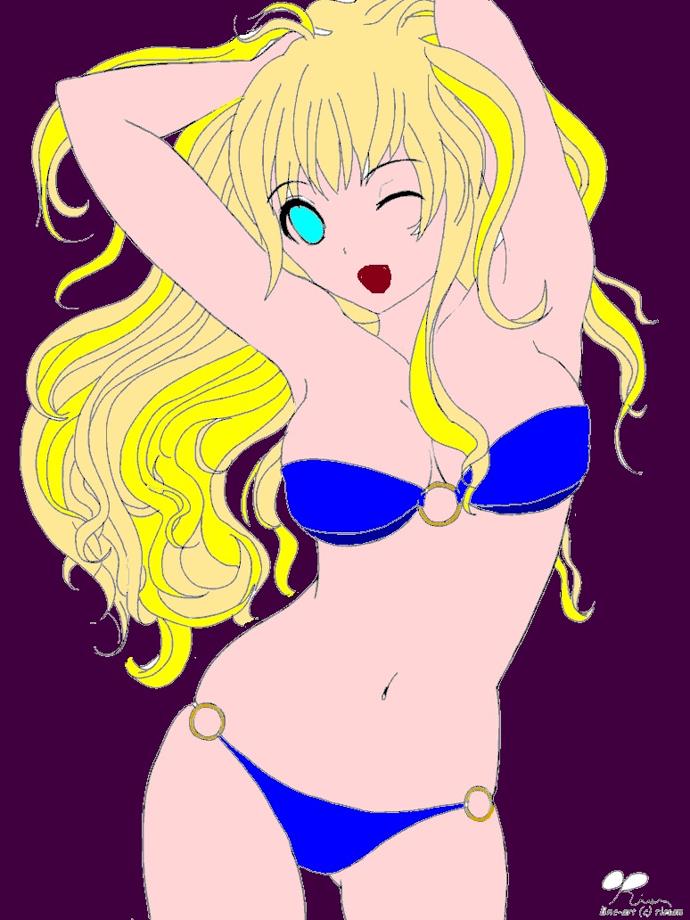 Line Art Bikini by riesanA