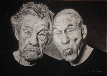 Sir Ian McKellen and Sir Patrick Stewart