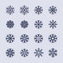 Snowflake Vector Icons  Part 02