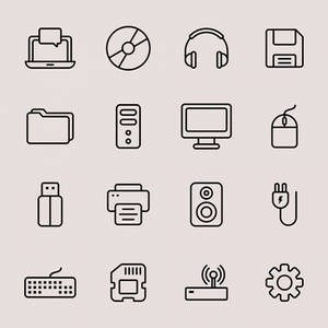 Computer Vector Icons Part 01