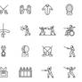 20 Fencing Vector Icons