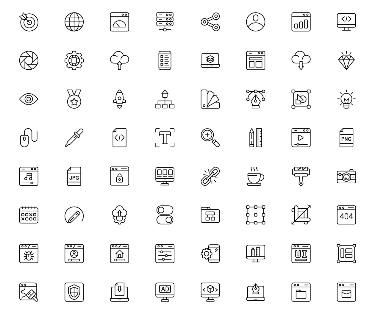 Sample Icon Design Website 64 Web Design Icons by graphicpear on DeviantArt