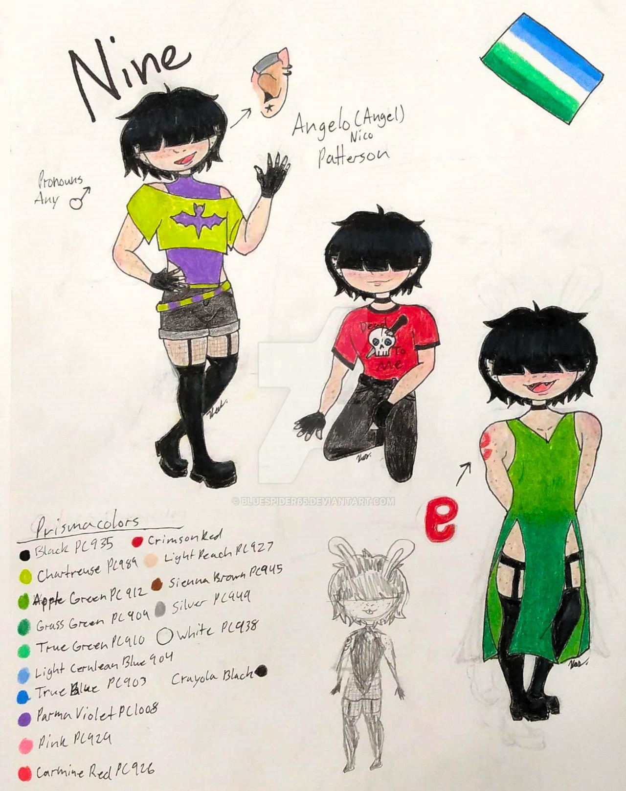 Nine's Reference Sheet by BlueSpider65 on DeviantArt