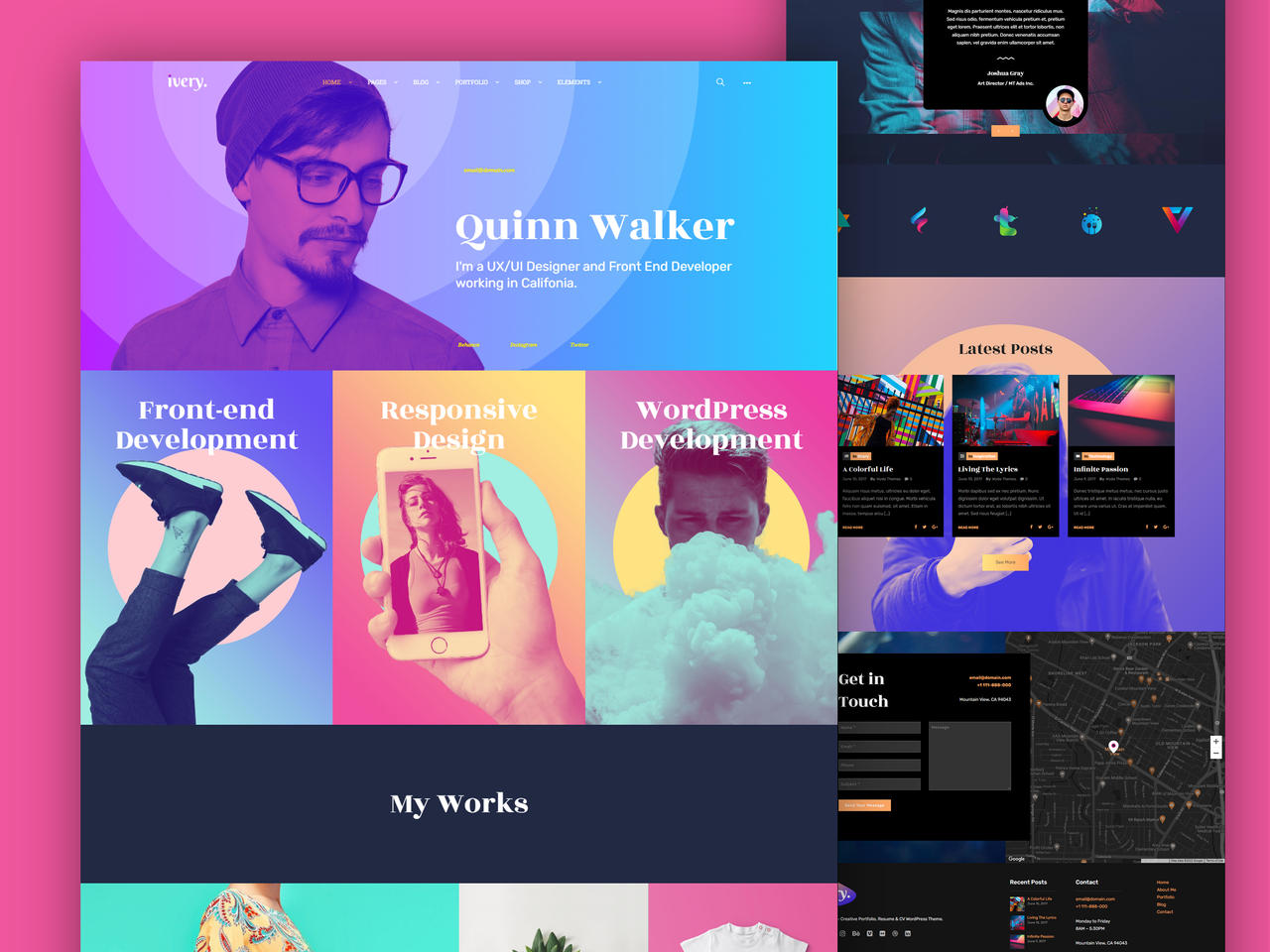 Personal Portfolio Website Design by deftdigital on DeviantArt