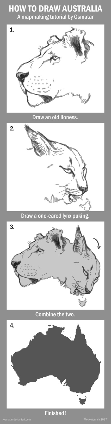 How to Draw Australia - A Mapmaking Tutorial by Osmatar on DeviantArt