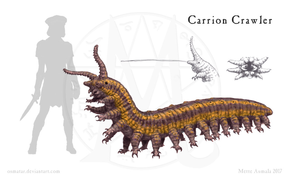 Magestone: Carrion Crawler by Osmatar on DeviantArt
