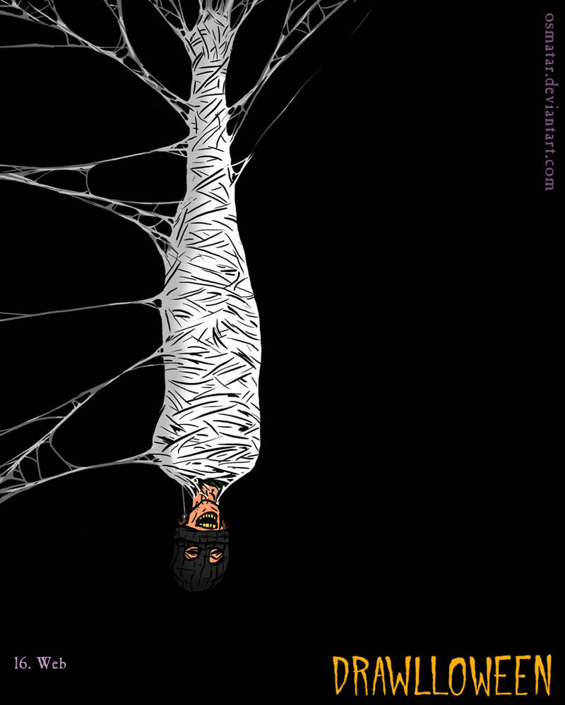 Drawlloween: Web by Osmatar