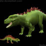 Dinovember: Pseudostegosuchus WIP