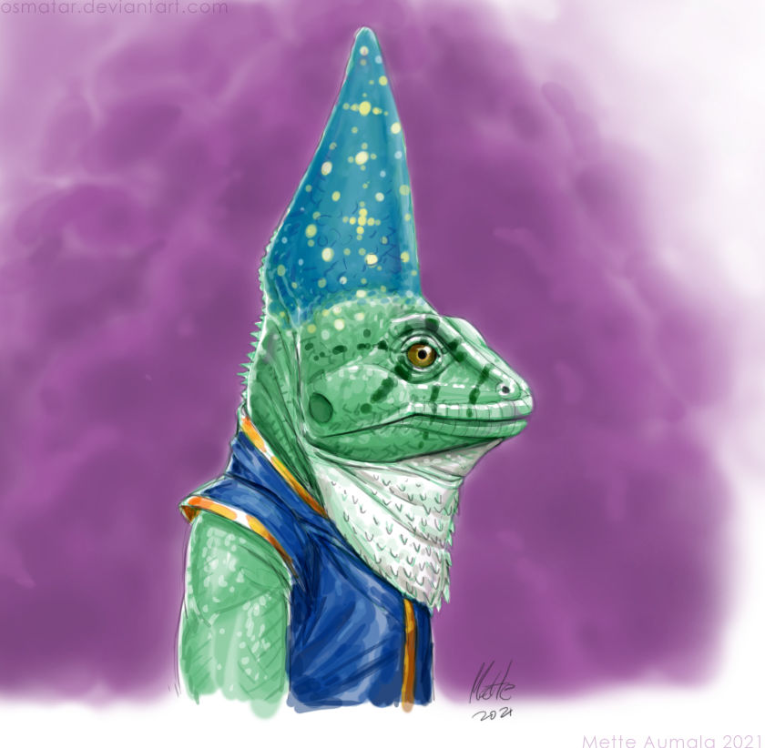 Lizard Wizard by Osmatar on DeviantArt
