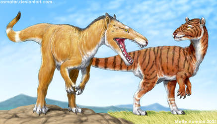 Troodontotherium and Dipodotigris