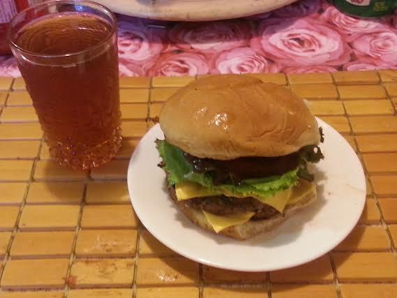 Double Wavy-buger With Drink