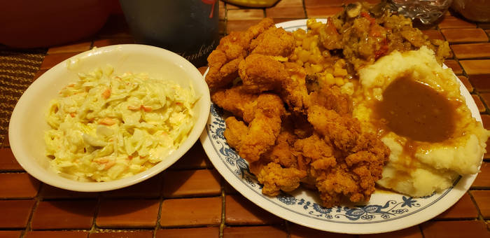 Homestyle KFC meal 2