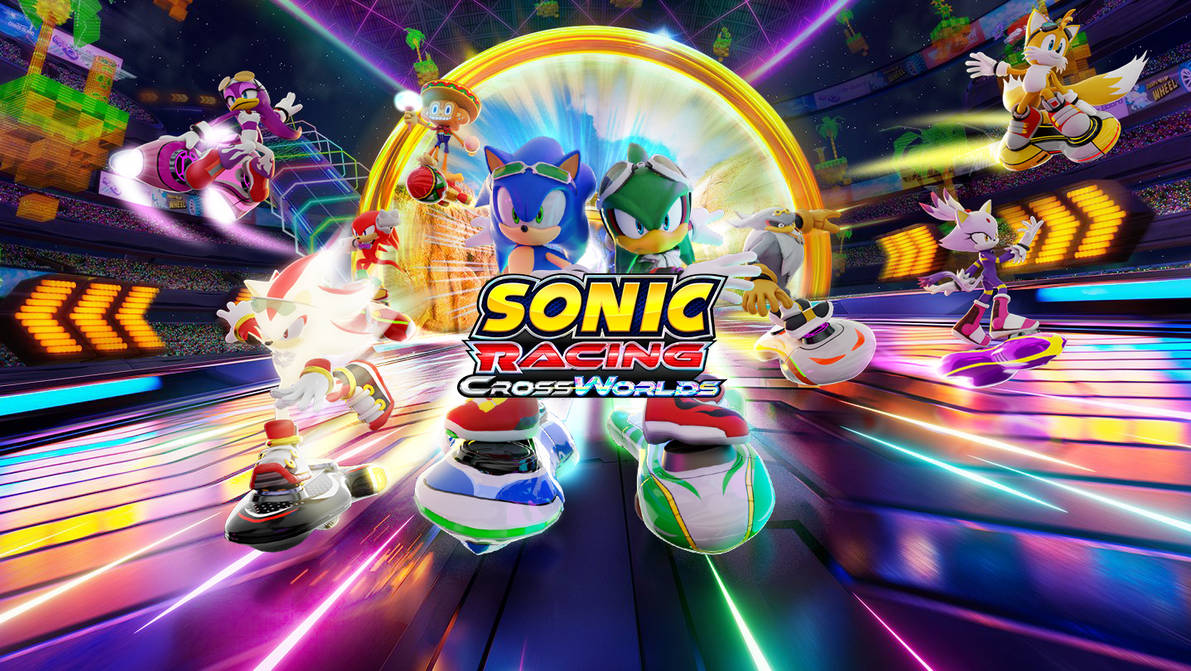Sonic Racing World Sonic Racing Crossworlds keyart recreation (new) by syarsalar on DeviantArt