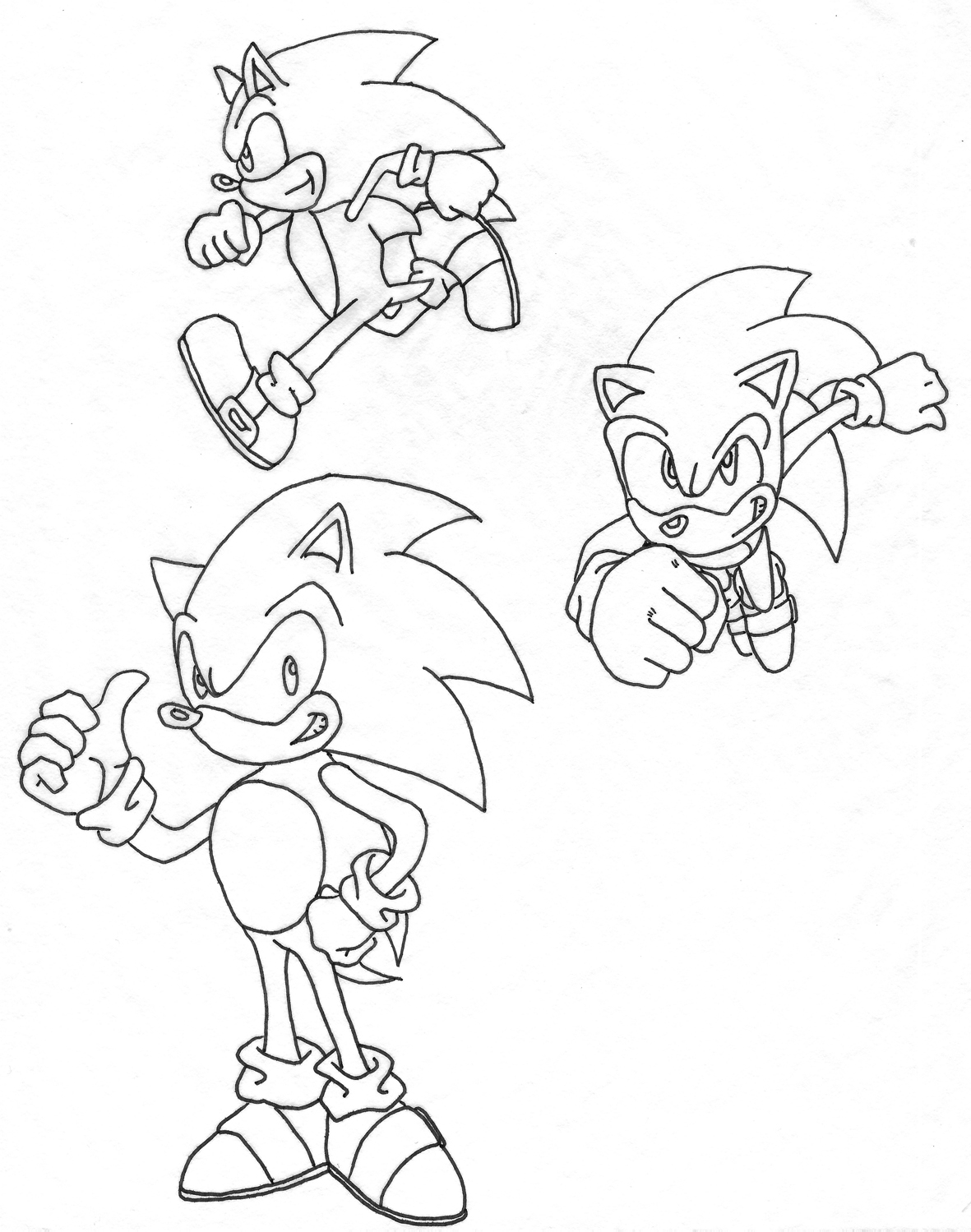 3x Sonic Sketches