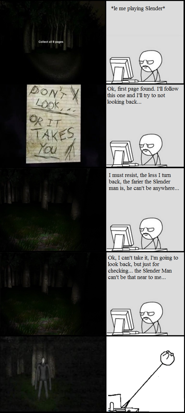 slender rage - Imgflip