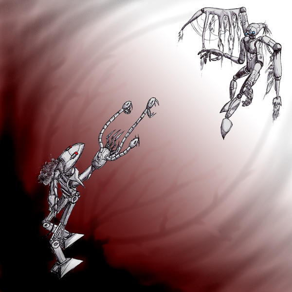 Scrap Demon Deviantart Scrapheap angel+demon by xodarap on DeviantArt