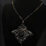 Bat Wing Jewel Chained Necklace